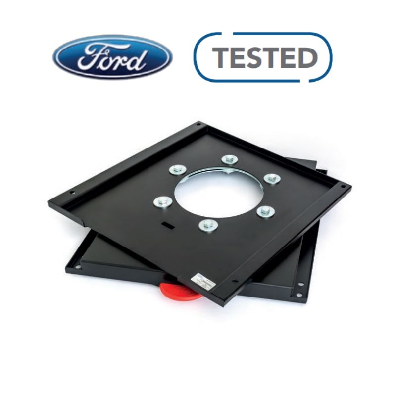 Base Girevole A 360° Per Sedile Auto – Piastra In Acciaio Per Mercedes Sprinter E Ford Transit, Con Manico Push