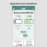 screenshot dell'applicazione per il controllo da smartphone