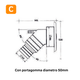 Bocchettone per carico acqua camper