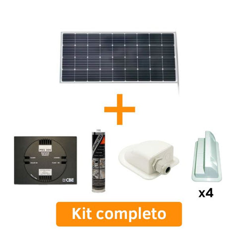Kit pannello solare 190W monocristallino - regolatore a scelta